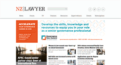 Desktop Screenshot of nzlawyermagazine.co.nz
